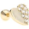 HARAHU Orecchino Piercing a forma di Cuore - Oro
