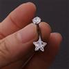 HARAHU Orecchino Piercing LI-23613 - Argento / Stella
