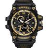 SMAEL Orologio SMAEL Karter - Nero / Oro