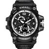 SMAEL Orologio SMAEL KA-23814 - Nero / Argento