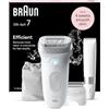 Braun Silk-épil 7 Depilatore Donna, Epilatore Elettrico Donna Con Testina Ampia Per Una Epilazione Semplice, Wet & Dry, Pelle Liscia a Lungo, Con Testina Per Rasoio Donna