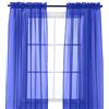 Elegant Comfort 2 pezzi pannello trasparente con tasca per asta da 5,1 cm, tende da finestra 101,6 cm di larghezza x 213,4 cm, blu neon