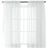 Elegant Comfort VOILE84 Window Curtains Sheer Panel con 5,1 cm Asta Tascabile, 60 Larghezza x 213,4 cm Lunghezza - Bianco