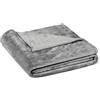 Amazon Basics Coperta Plaid in Morbido e Soffice Pile, Plaid da Divano Confortevole, Non Elettrico, 127cm x 152cm, Grigio
