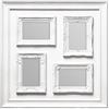 Premier Cornice portafoto Multipla Bianca, 4 Foto 10,2 x 15,2 cm, Plastic, Glass, Multicolore, 3 x 53 x 53 cm