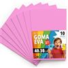 OFITURIA Fogli di Gomma Eva Colorata per Lavoretti Creativi, Fai-da-te, Progetti Scolastici, Scrapbooking, Decorazioni Artistiche e Biglietti 40x30cm (Rosa, 10 pz)
