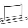 Metaltex Barra Porta Rotoli, Nero, 34x10x18