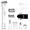 gurelax Rasoir Electrique Femme, 5 in 1 Tondeuse Femme Intime Tout-En-Un (Visage, Jambes, Aisselles & Corps) Tondeuse Bikini Rasoir Maillot avec 2 Peines,USB-C Rechargeable