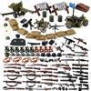 Feleph Pacchetto di armi WW2 Set di blocchi di costruzione di giocattoli militari per figure di soldati Pacchetto di modelli di equipaggiamento dell'esercito Pezzi compatibili con le principali marche