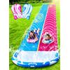 JOYIN Scivolo d'Acqua da 22,5 piedi/685.8cm con 2 Bodyboard, Scivolo da Giardino Estivo con irrigatore Integrato, Gioco d'Acqua per Bambini all'aperto, Blu, Rosa