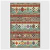 BUANFUA Elegante Tappeto Zerbino Scendiletto Runner 40x60 Cm Boho Rosso Home Tappeto di Design Soggiorno Salotto Moderno Cameretta