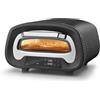 CASO PizzaChef 430° - Forno pizza elettrico per pizza italiana perfetta in soli 3 minuti, Termostato regolabile 80-430°C, Ricettario e Pala inclusi, Struttura in acciaio inox - colore nero