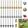 Erioscar 28 Ago Per Pompa A Sfera, Aghi Per Pompa A Palloni, Ago Per Pompa Ad Aria, Ago Per Gonfiaggio, Per Pallacanestro, Pallavolo, Rugby, Calcio, Palloni Sportivi ，Pneumatici Per Biciclette -Custodia.