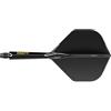 CUESOUL ROST 77 Asta e Volo Freccette integrati, Forma Standard Grande, Set di 3 (Serie di Colori Solidi)