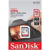 SanDisk Ultra Scheda di Memoria SDHC Traditional, Velocità fino a 80 MB/sec, 16 GB, Classe 10