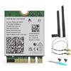 WEELIAO Scheda wireless Intel AX210 WiFi 6E, M.2 NGFF, Bluetooth 5.3, 5400Mbps Tri-Band 2.4/5/6GHz, Windows 10/11 64-bit