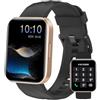 Dakofied Smartwatch Uomo Donna Chiamate Bluetooth Smart Watch con Contapassi Cardiofrequenzimetro da Polso Saturimetro Orologio Fitness Impermeabile IP68 Notifice di WhatsApp per Android iOS
