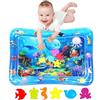 SUNSHINEMALL Tappeto Tummy Time Neonato 66 x 50CM Gonfiabile Tappetino d'acqua per Bambini 3 6 9 Mesi Neonati Gioco Regalo Battesimo Bimbo Tappetini Gioco e Palestrine