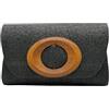 CORIOS Borsetta da Sera in Paglia da Donna Intrecciata Clutch Bag Pochette Piccolo con Catena Borsa Sposa Elegante Lussuoso Borsa a Spalla a Tracolla per Cerimonia Cocktail Ballo Festa Nero