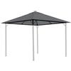 QUICK STAR Tetto di ricambio per gazebo da giardino, 250 g, 3 x 3 m, grigio RAL 7012, rivestimento di ricambio
