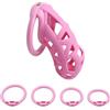 MKGMYGZ Sissy Chastity Cage Uomo Gabbia Pene Pink Cintura Di Castità Maschile Cock Cage Erotitici Sexy Per Coppie (Bent Ring,Ultra-Micro)