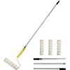Tendak Rullo da pittura con manico esteso in alluminio staccabile, strumento per pittura murale domestica, set di rulli per pittura per pareti e soffitti, rullo per pittura facile da installare e rimuovere