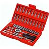 P & K Set 46 pezzi cricchetto 1/4 e chiavi a bussola | Utensili precise e versatili per lavori di avvitamento | Ideale per fai da te, riparazioni, officina e casa
