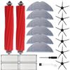 BUCOMTU 20 pezzi di accessori per Roborock S7 S7 MaxV S7 MaxV Ultra S7 Plus S7 Pro Ultra, inclusi 2 spazzole principali, 6 mop, 6 spazzole laterali, 4 filtri, 1 cacciavite e 1 spazzola