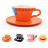 Hengrongshen Tazza One Piece, Anime Ace One Piece Tazza Caffe, Ceramica One Piece Tazze da The con Piattini, Tazze Colazione, Anniversario, Regalo Natale (Ace)