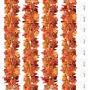 SOMYTING 4pcs Ghirlande di Foglie d'Acero Artificiali Finte Acero Foglie Rampicante Vite Autunnale Acero Ghirlanda Decorazione Autunnale da Appendere per cene camini Decorazioni