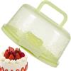 Generico Scatola di Trasporto Sicura per Torte, Scatole per Torte con Coperchio Trasparente, Torta Rotondo Modello per Torta Pancake Pane Snack Storage, Porta Tortes e Contenitore per Conservare