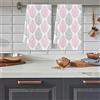 FANSU Set 2 Strofinacci da Cucina, Motivo Piuma Canovacci Cucina Morbido e Assorbente Asciugamano da Cucina in Microfibra Asciugamani da Bar Resistente per Decorativi (60x40cm,Rosa)