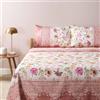 Bassetti Granfoulard Completo Lenzuola Matrimoniali 100% Cotone di Cotone Art. CASABLANCA ROSA P1