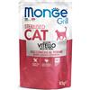 Monge KIT 12x Monge Bocconcini Grill con Vitello per Gatti Sterilizzati - 85 g, 12 pezzi - PREZZO A CONFEZIONE