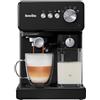 Breville Prima Latte One-Touch Macchina per caffè espresso | Montalatte automatico | Macchina per cappuccino, latte e altro | Pompa italiana da 15 bar | Nero | VCF183X