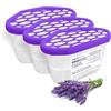 Aquafloow Assorbitore di Umidità per Ambienti 400 ml, Riduce l'umidità, 3 Pezzi LAVENDER | Neutralizzatore di Odori, Deumidificatore per Cucina, Armadio, Bagno e Studio