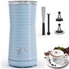 Morpilot Montalatte Elettrico Automatico, Cappuccinatore, Schiumatore Latte 4 in 1, Libera Scelta dello Spessore della Schiuma, Silenzioso e Rivestimento Antiaderante - Blu