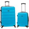 Rockland Melbourne Hardside - Bagaglio a rotelle espandibile, Turchese (Blu) - F225-TURQUOISE