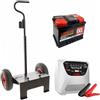 T.O. Set completo: carrello Volpi + batteria 60 ah + caricabatteria Telwin Touring 18