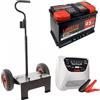T.O. Set completo: carrello Volpi + batteria 95 Ah + caricabatteria Telwin Touring 18