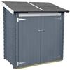 Alce Ambrogio 155x85 grigio - Casetta da giardino in legno - Tetto monofalda - 155x85x165 cm