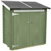 Alce Ambrogio 155x85 verde - Casetta da giardino in legno - Tetto monofalda - 155x85x165 cm