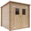 Alce Gallipoli 198x198 - Casetta da giardino in legno - Con finestra frontale - 204x205x197 cm