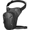 YYTECH Borsa da gamba per motocicletta, borsa per coscia, da uomo e da donna, impermeabile, con guscio rigido per moto, con regolabile per corsa, ciclismo, moto, Nero , Sport