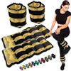 C.P. Sports C.P.Sports paio di bracciali da polso e caviglia, 2X 0,5kg - 2X 1kg - 2X 1kg - 2X 1,5kg - 2X 2kg - 2X 2,5kg - 2X 3kg-2x 4kg-2x 5kg-2x 6kg - Pesi per braccia e gambe Fascia di peso (Coppia di 7,0 kg)