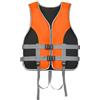 LIXQQS Giubbotto di Salvataggio per Adulti e Bambini: 150N Aiuto al Galleggiamento con Fischietto e Cinghie Kayak SUP Nuoto Barca(Orange2,L)