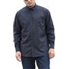 ZODICK Camicie A Maniche Lunghe Taglie Forti da Uomo Camicia Casual Allentata Primavera Autunno Camicia Formale Oversize da Lavoro Solida Camicia alla Moda di Grandi Dimensioni,Nero,6XL