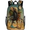 LKIMEWVK Zaino da viaggio grande Italian-Brainrot Merch Zaino da giorno leggero impermeabile Italian-Brainrot Meme bianco 44x32x19cm