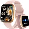 Tensky Smartwatch Donna AMOLED 1.85'' Orologio Smartwatch 3ATM Impermeabile Chiamate 110+ Sportive Smart Watch, Sonno Cardiofrequenzimetro Contapassi Compatibile Samsung Android iOS