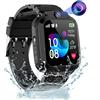 Puhiuyoi GPS Smartwatch Bambini, Orologio Smartwatch Bambini GPS Telefono per Ragazzo e Ragazza, IP68 Impermeabile Orologio Bambino Cellulare SOS Giochi Voce Chat Sveglia Regalo per Bambino 3-12 Anni